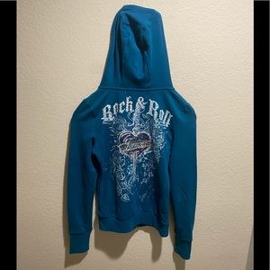 Yag Couture Rock & Roll zip up hoodie